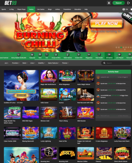 bet99 casino games