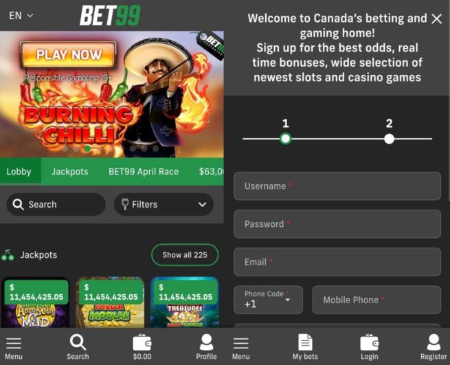 Bet99 Canada Casino Review