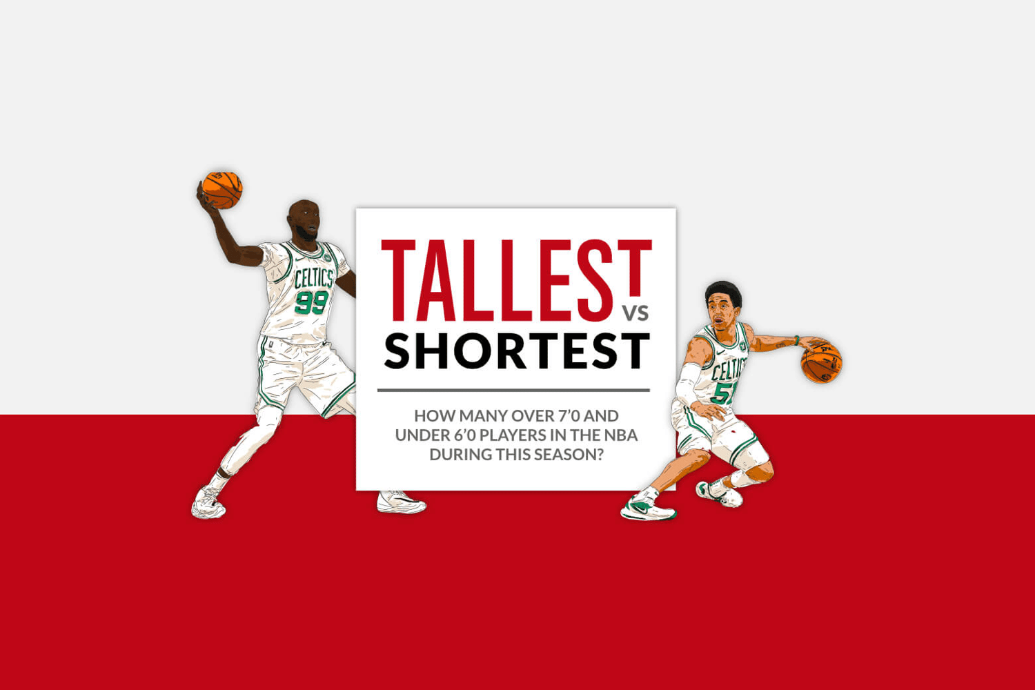 Tall vs Short NBA players (2021 INFOGRAPHIC)