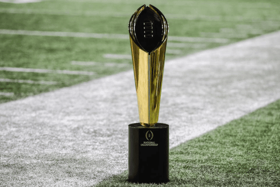 NCAA Football Championship trophy