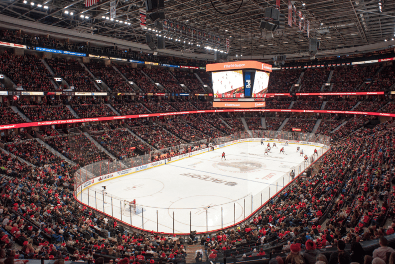 Canadian Tire Centre  Senators Arena Seat View, Chart & Schedule