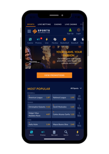 sports interaction mobile sports betting app