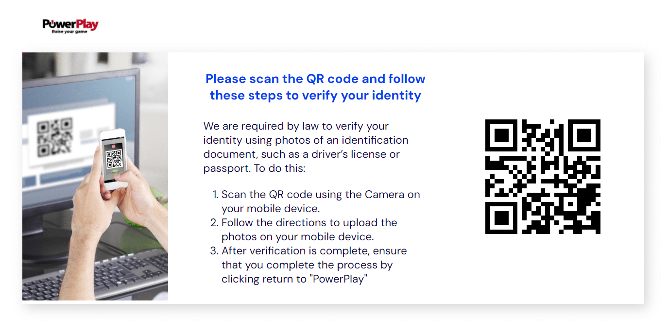 an example of ID verification from ontario sports betting site powerplay