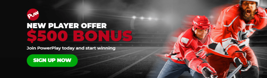 PowerPlay Bonus Screenshot powerplay bonus screenshot from www.powerplay.com. Shows the current $500 bonus available at powerplay.