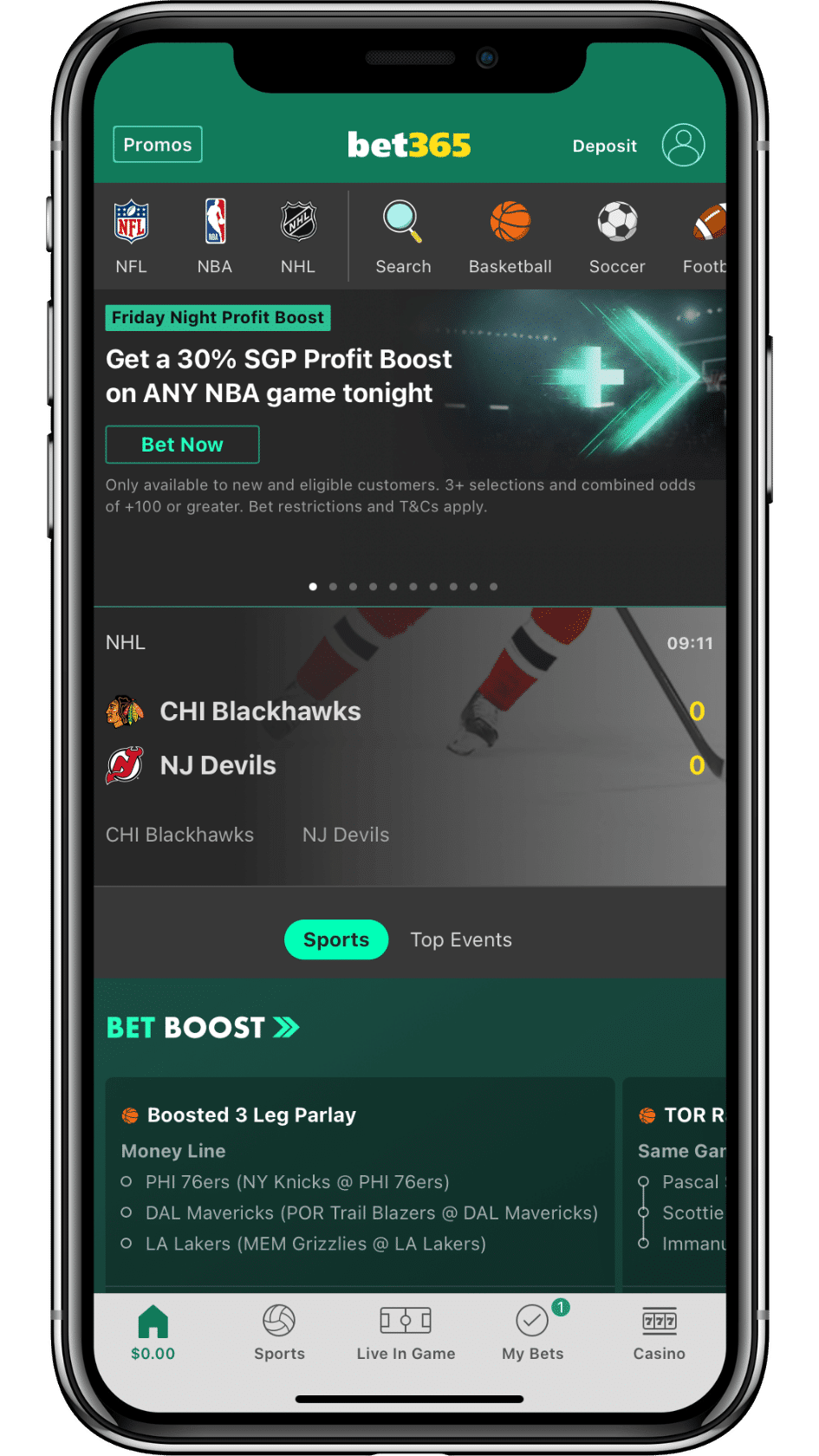 bet365 sports betting app
