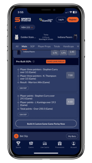 sports interaction ontario betting app