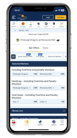 BetRivers Ontario app