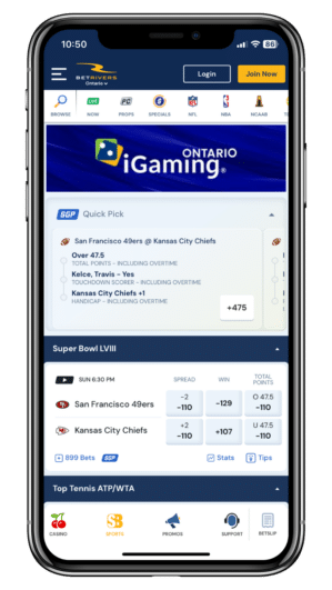 BetRivers Ontario app