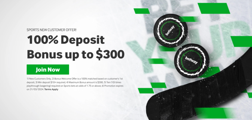 betway promotions screenshot for new customers