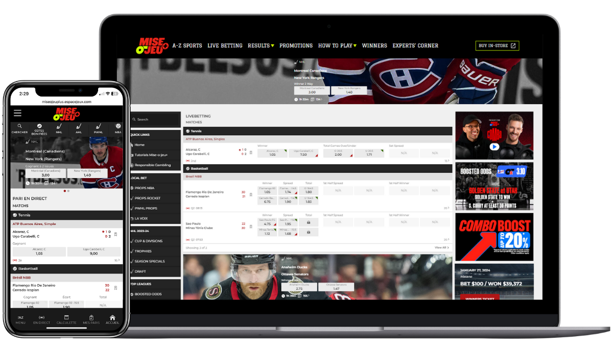 mise o jeu is the only legal betting site quebec has