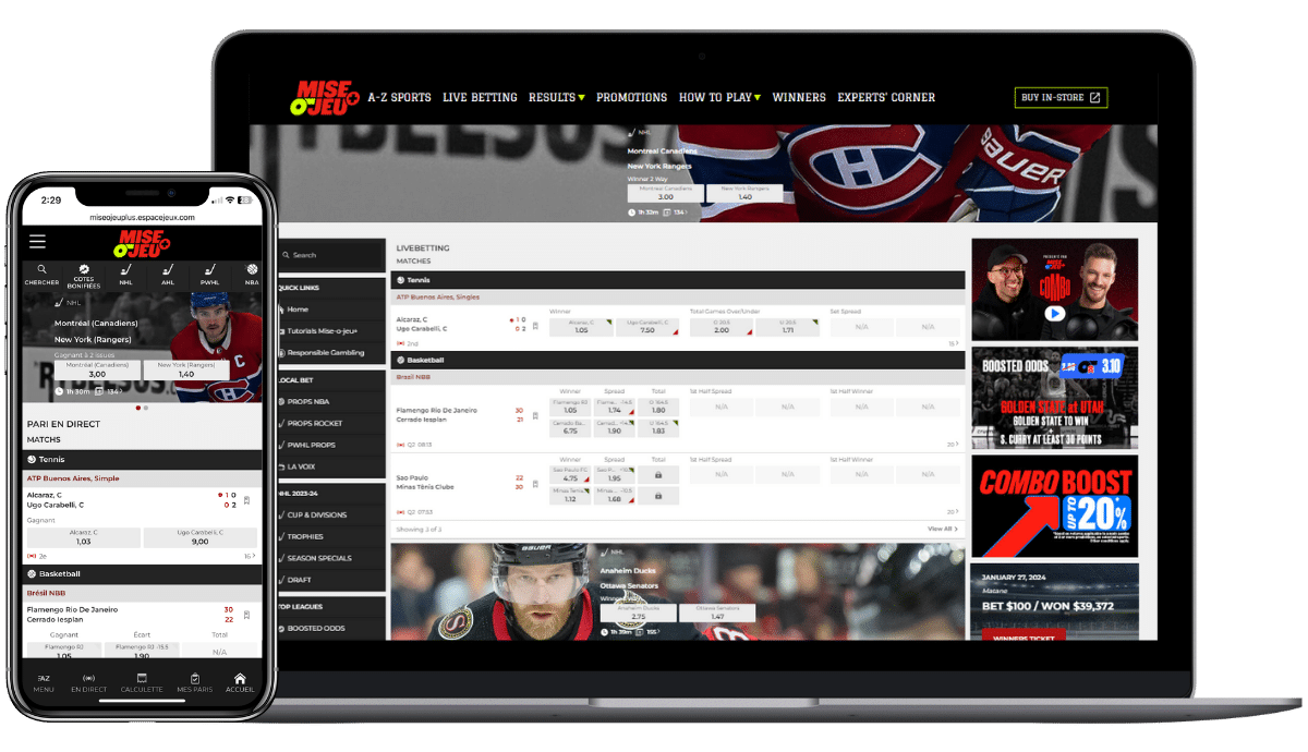 mise o jeu is the only legal betting site quebec has