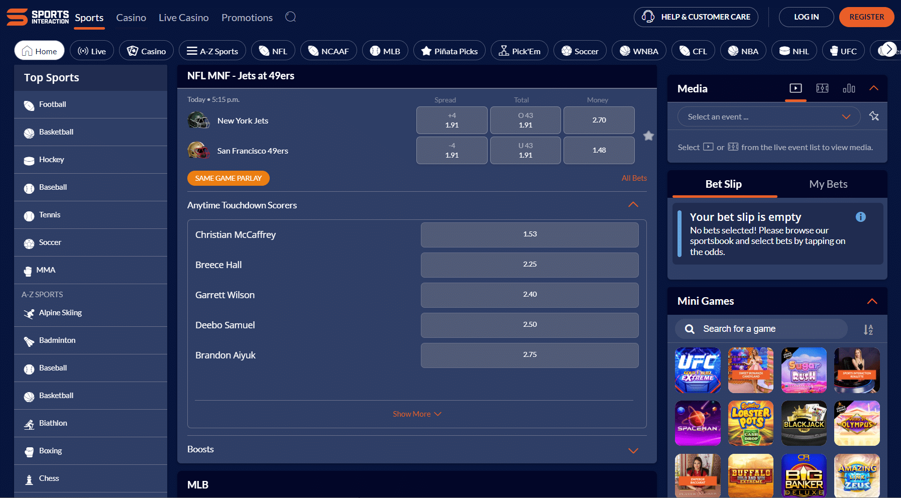 sports interaction sportsbook review
