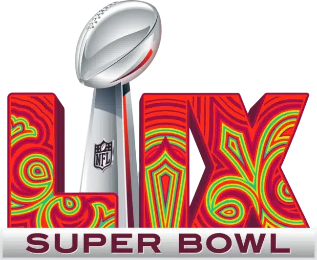 The official logo for the 59th NFL Super Bowl in New Orleans