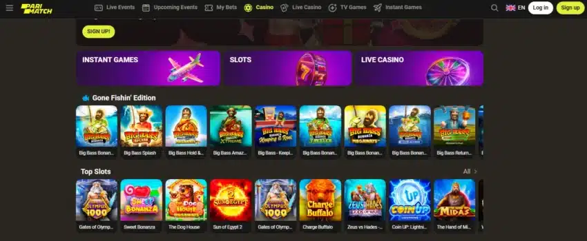 Parimatch Casino Website