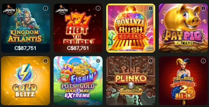 Play slots at ComeOn Casino.