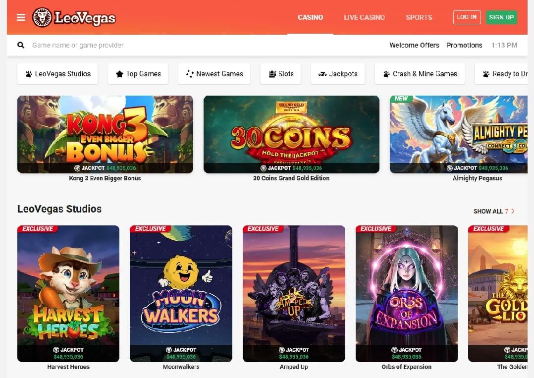 LeoVegas Casino Games LeoVegas Casino Games