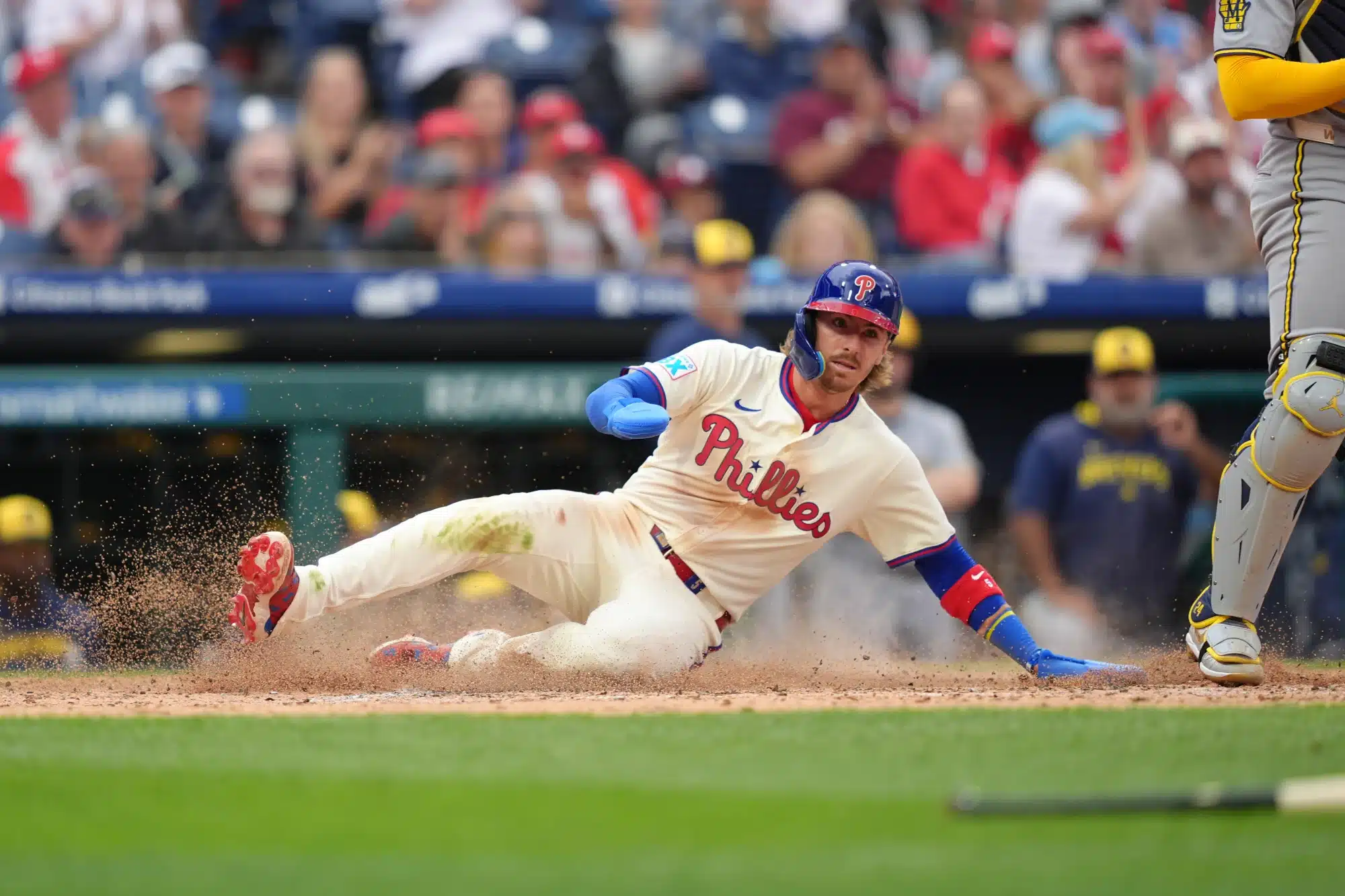 The Philadelphia Phillies playing a baseball game in 2025