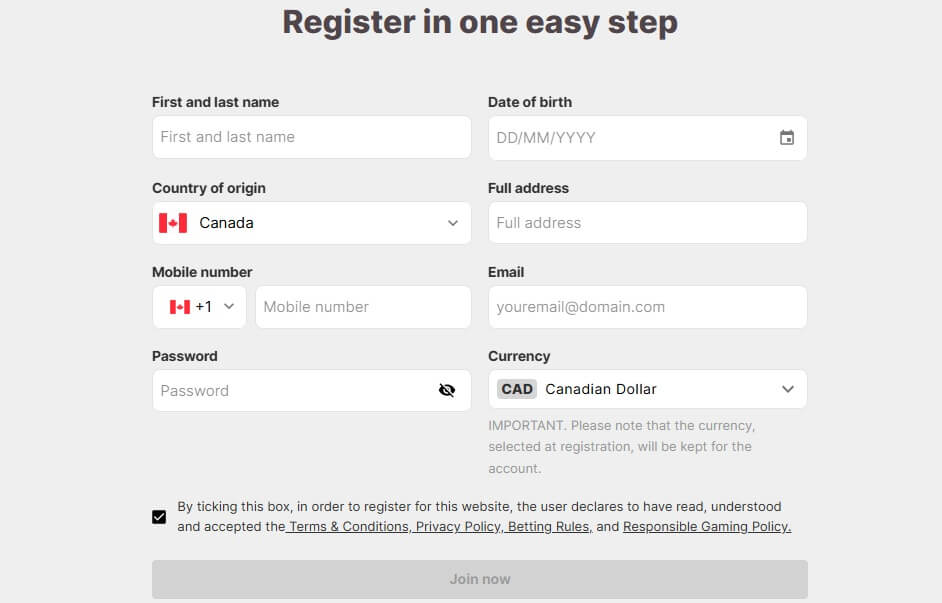 10bet Registration