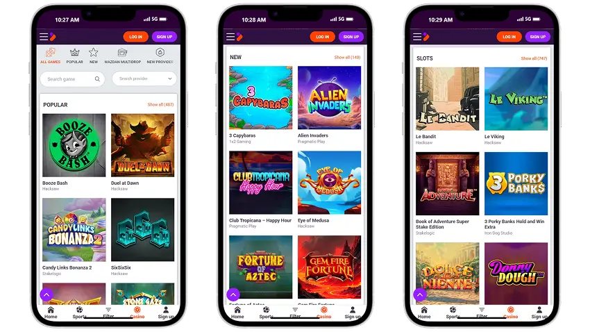 TonyBet Casino Games