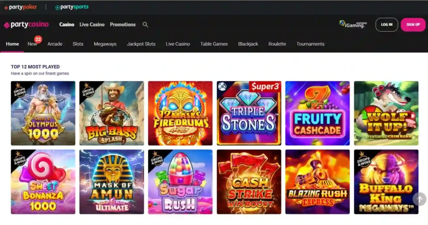 partycasino website
