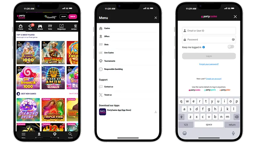 partycasino mobile