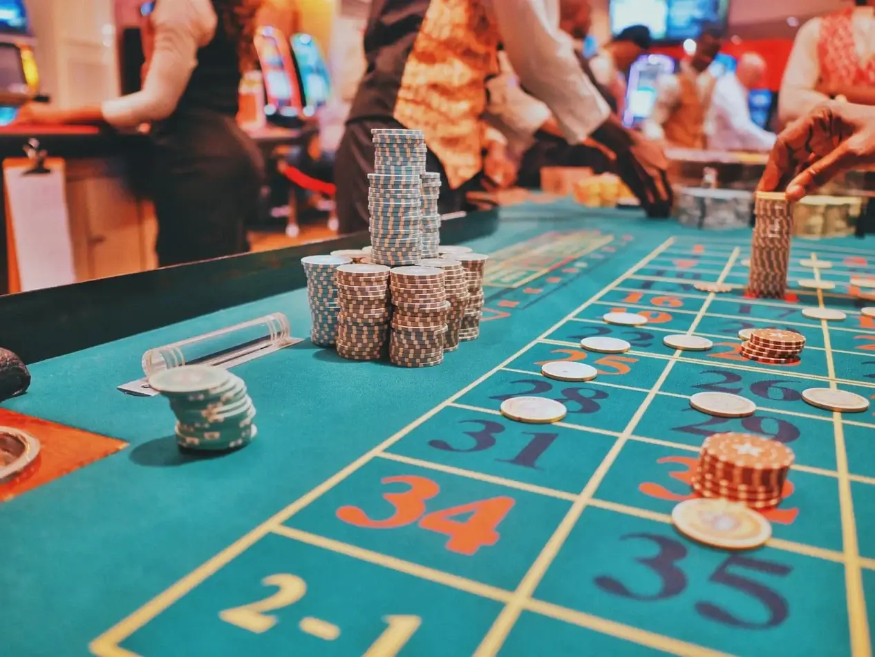 A view of a table game in Resort Casino in Charlevoix Quebec inside the Fairmont Richelieu.