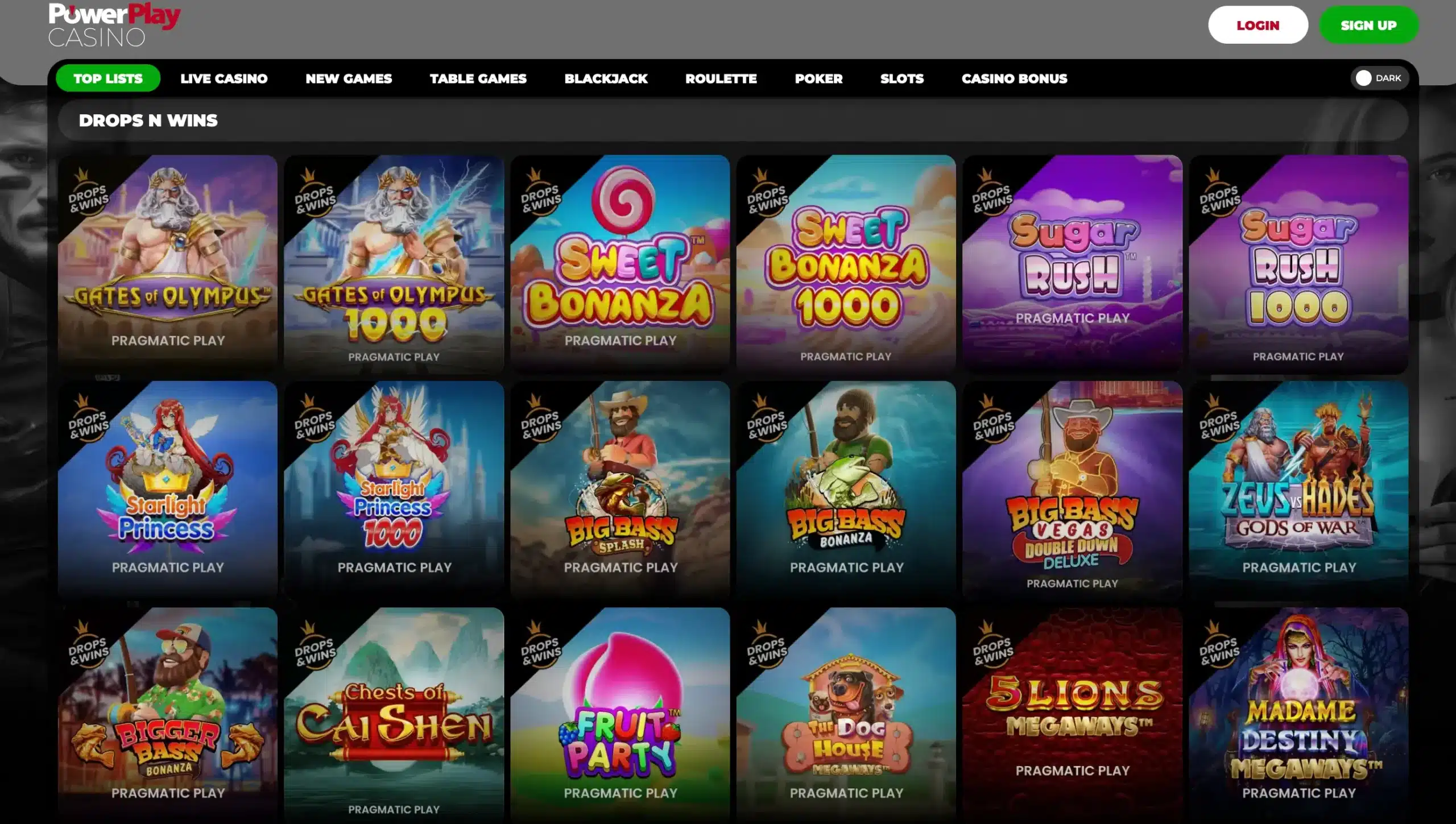 PowerPlay Casino Website