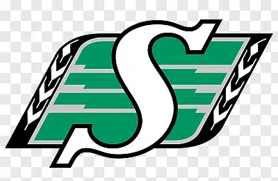 The official CFL logo of the Saskatchewan Roughriders