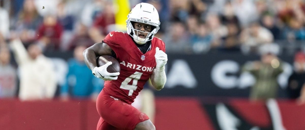 Arizona Cardinals wide receiver Greg Dortch (4) against the Jacksonville Jaguars at State Farm Stadium