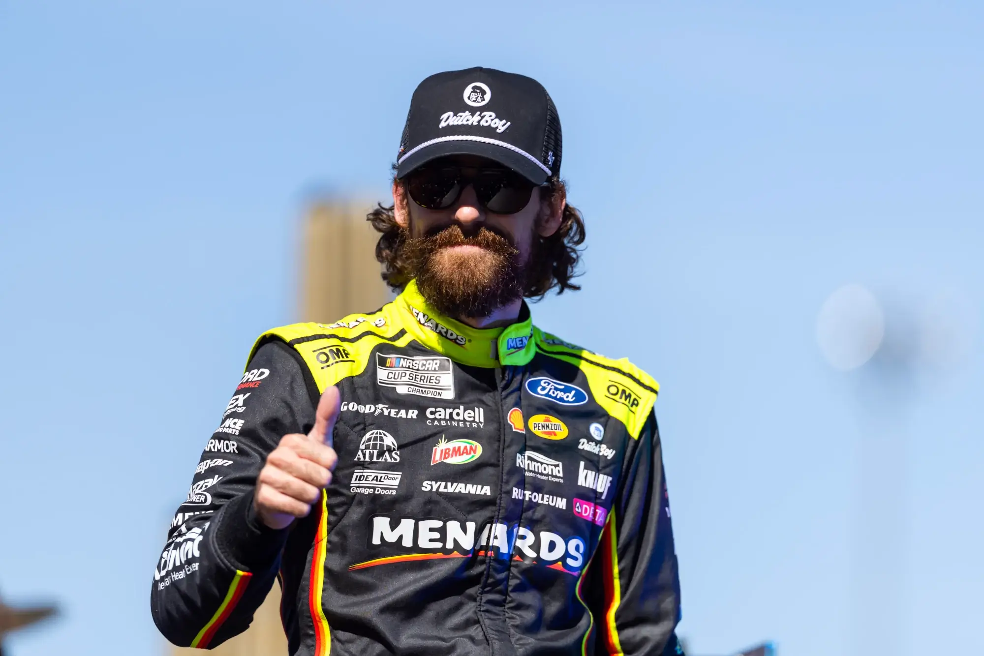 Nov 2, 2025; Avondale, Arizona, USA; NASCAR Cup Series driver Ryan Blaney (12) during the NASCAR Championship race at Phoenix Raceway.