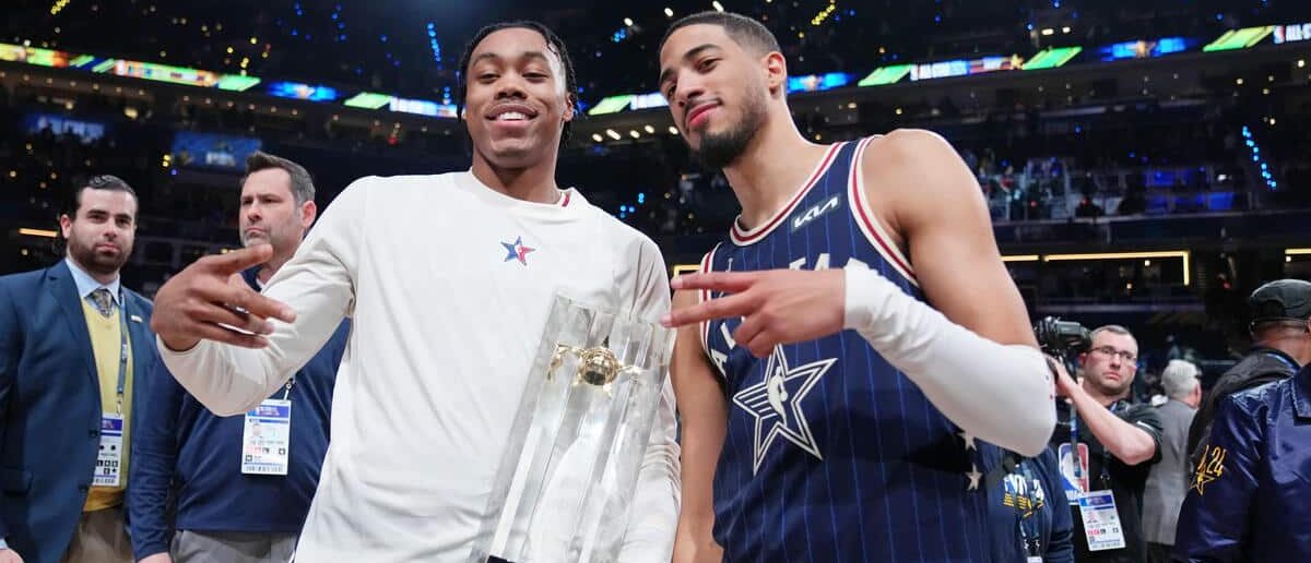 Scottie Barnes, Tyrese Haliburton, 2024 NBA All-Star Game