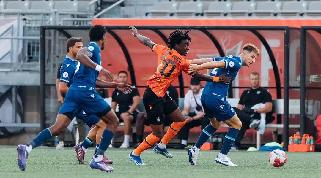 Dan Nimick  of Forge FC is a central defender who won CPL Defender of the Year.