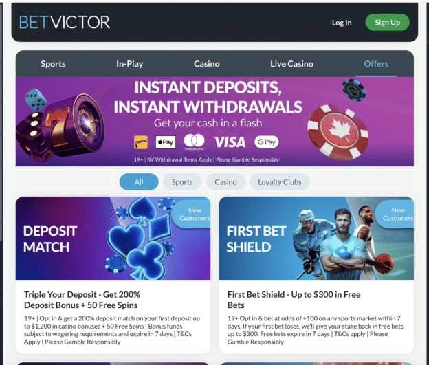 BetVictor offers and promotions users can claim without a BetVictor promo code 