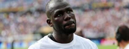 Al Hilal FC defender Kalidou Koulibaly (3) reacts after the game against Fluminense FC during a quarterfinal match of the 2025 FIFA Club World Cup at Camping World Stadium