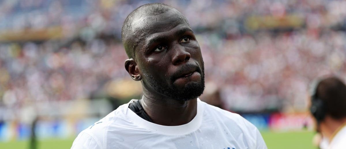 Al Hilal FC defender Kalidou Koulibaly (3) reacts after the game against Fluminense FC during a quarterfinal match of the 2025 FIFA Club World Cup at Camping World Stadium