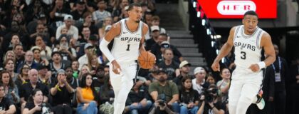 Victor Wembanyama, Keldon Johnson, San Antonio Spurs, 2026 NBA Playoffs
