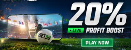 20% live profit boost from bet99