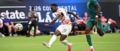 World Cup 2026 group stage match action at a North American venue