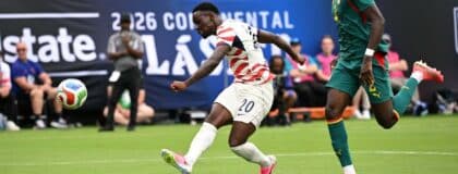 World Cup 2026 group stage match action at a North American venue