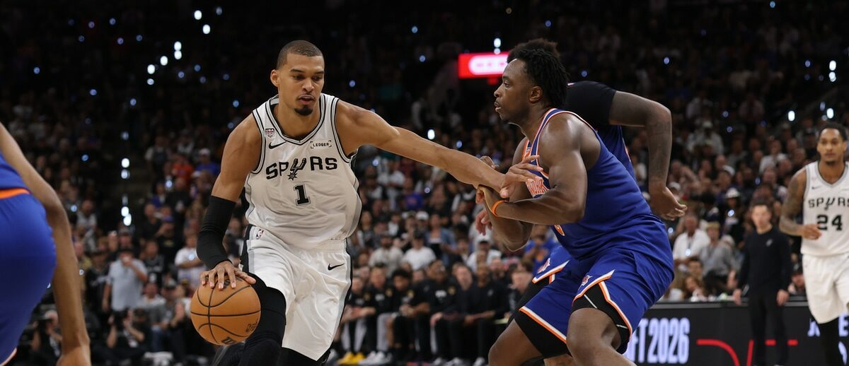 Victor Wembanyama, OG Anunoby, San Antonio Spurs, New York Knicks, 2026 NBA Finals