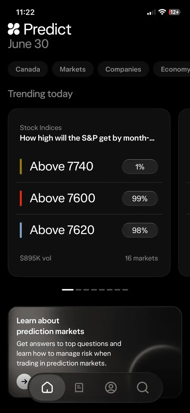 wealthsimple predict app