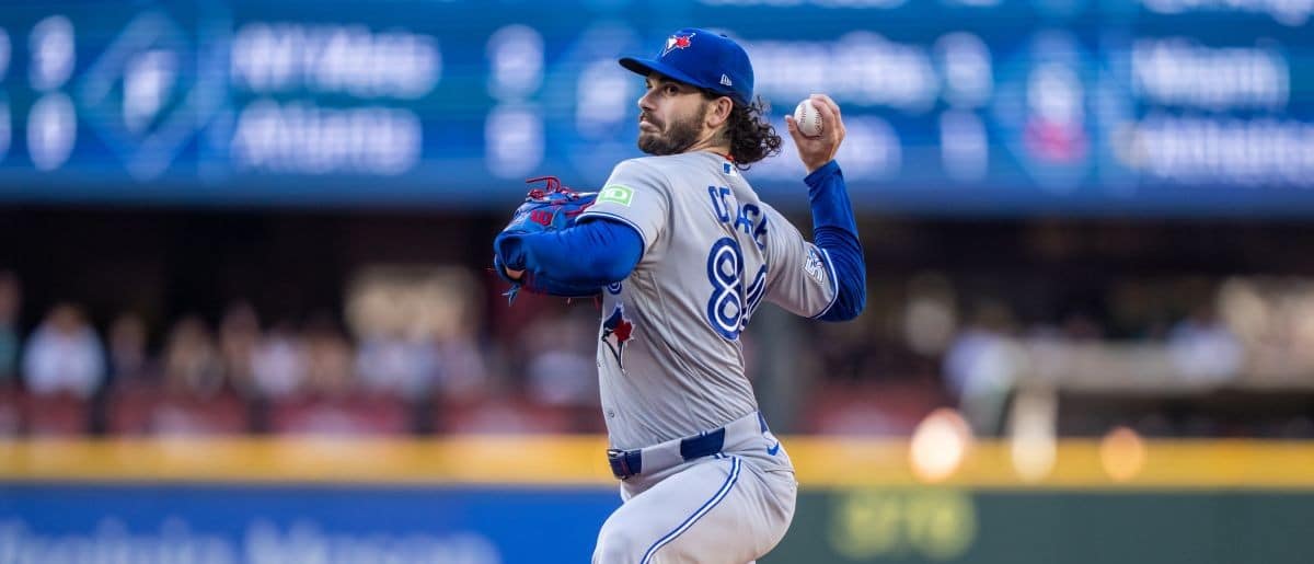 Toronto Blue Jays starter Dylan Cease (84) delivers a pitch during the first inning against the Seattle Mariners at T-Mobile Park