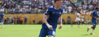 USA; Chelsea FC midfielder Cole Palmer (10) in action during the final of the 2025 FIFA Club World Cup against Paris Saint-Germain at MetLife Stadium