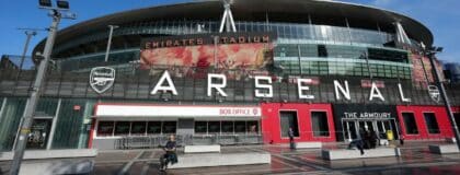 A general overall view of the Emirates Stadium, home of the Arsenal football club