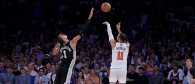 Jalen Brunson, Victor Wembanyama, New York Knicks vs. San Antonio Spurs, 2026 NBA Finals