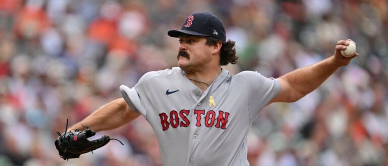 Boston Red Sox pitcher Payton Tolle (70) pitches in the second inning against the Baltimore Orioles at Oriole Park at Camden Yards. Mandatory Credit: Jamie Sabau-Imagn Images