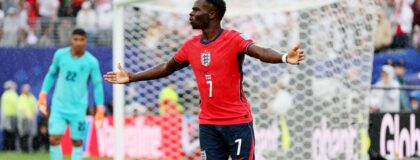 FIFA World Cup 2026 - Group L - Panama v England - New York/New Jersey Stadium, East Rutherford, New Jersey, U.S. - June 27, 2026 England's Bukayo Saka reacts IMAGN IMAGES via Reuters/Caean Couto