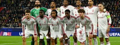 UEFA Champions League - LASK v Liverpool - Raiffeisen Arena, Linz, Austria - October 14, 2026 Liverpool players pose for a team group photo before the match REUTERS/Elisabeth Mandl