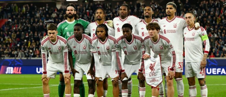 UEFA Champions League - LASK v Liverpool - Raiffeisen Arena, Linz, Austria - October 14, 2026 Liverpool players pose for a team group photo before the match REUTERS/Elisabeth Mandl